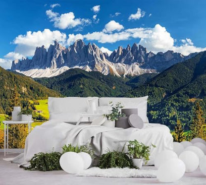 Jdayda Nature Lanscape Mountain Wallpaper Mural Bedroom Livingroom | 127"x96" Not Self-Adhesive - color: MURAL-0035, size: 127" x 96"