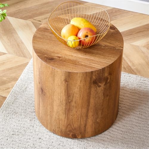 Round Coffee Table Set for 3, Modern Living Room Table Set, Wood Center Table Set, No Assembly Required - Ready to Use - color: 24'' Wood, size: 24'' Coffee Table Set of 3