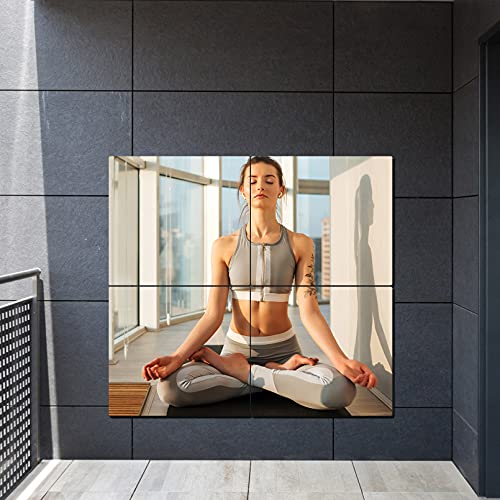 Unbreakable Full Length Wall Mirror, Over The Door Mirror, Thick 1/8", 64"x16", 4 PCS 16"x16", Made of Shatterproof Plexiglass Acrylic, Long Mirrors for Bedroom, Workout for Home Gym Body Mirrors - size: 64"L x 16"W