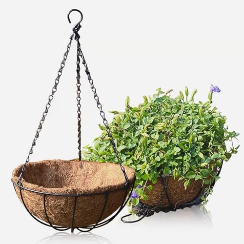 Plant Hanger Flower Pot Indoor | Hangable Planter Basket for Home Office Apartment Living Room Kitchen Balcony Patio Porch Bedroom Nursery Restaurant
