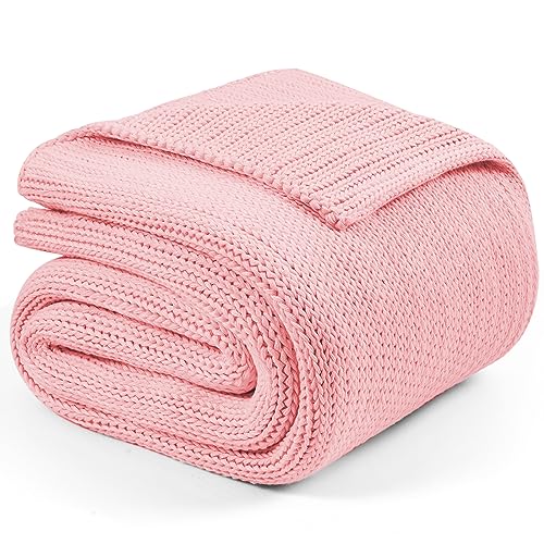 L'AGRATY Knitted Weighted Blanket - 48"x72" 12lbs Cooling Chunky Knit Heavy Blanket for Adults Braided Crochet Throw Thick Cable Yarn Knit Decorative No Beads Evenly Weighted Machine Washable | No Beads Evenly Weighted Machine Washable Chunky Braided Croc