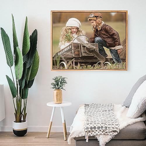 P&L ART. Custom Canvas Prints Create from Photo Photo on Canvas Wall Art | create canvas from photo canvas prints with your photos custom photo canvas prints personalized wall photos custom canvas - color: Floating Framed Canvas - Beige, size: 10"L x 10"W