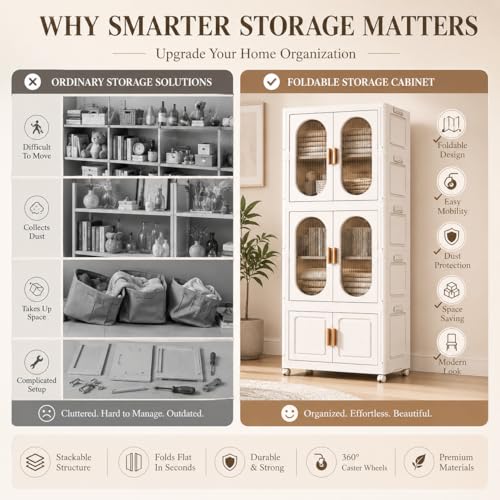 2-Tier Hanging Foldable Closet with Storage Bin, 3-Tier Portable Armoire Organizer, Modular Folding Cabinet with Doors & Wheels for Nursery Room Organization, Clear - size: Style A