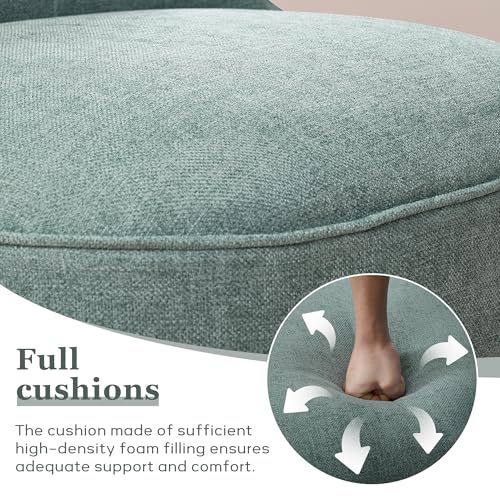 Upholstered Accent Chair, French Country Side Chair (1, Teal) | with Tufted Backrest, Thick Padded Seat and Solid Wood Legs for Bedroom, Living Room, Vanity & Reading Nook - color: Teal