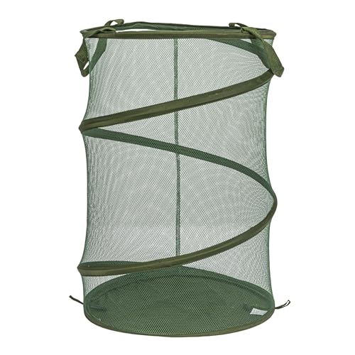 Household Essentials Pop-Up Mesh Laundry Hamper, Olive Green - color: Olive Green