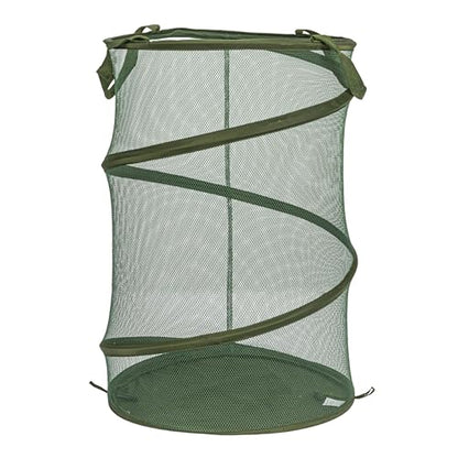 Household Essentials Pop-Up Mesh Laundry Hamper, Olive Green - color: Olive Green