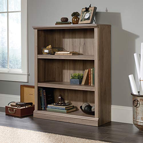 Sauder Miscellaneous Storage 3-Shelf Bookcase/ Book shelf, Salt Oak finish - color: Salt Oak Finish