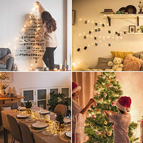 LE LIGHTING EVER String Lights 33ft with 100 LEDs, Waterproof Copper Wire Lights, Outdoor & Indoor Decorative Fairy Lights for Bedroom, Patio, Garden, Party, Wedding, Christmas and More | Warm White 3000K, Thin Copper Wire, Waterproof, Steady-on, Indoor O