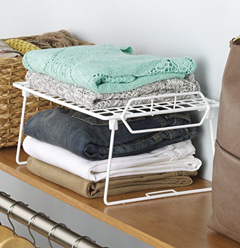 Whitmor Wire Grid Stacking Utility Shelf - size: 1-TIER, 10"L x 16"W x 8"H