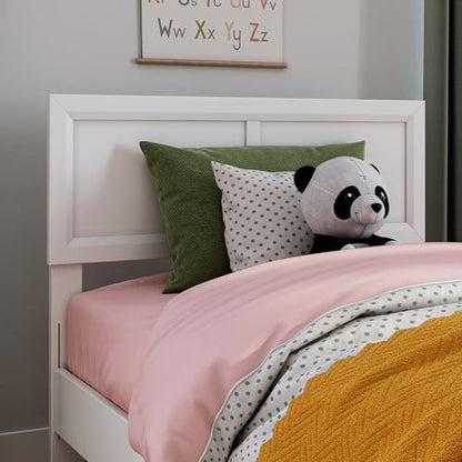 AFI, Sophia Adjustable Modern Twin Wood Headboard, White - color: White, size: Twin