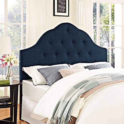 Modway Sovereign King Upholstered Fabric Headboard in Navy - color: Navy, size: King