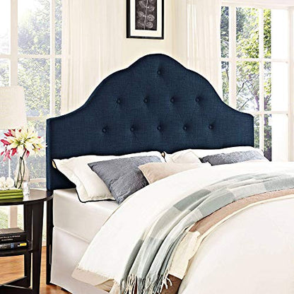 Modway Sovereign King Upholstered Fabric Headboard in Navy - color: Navy, size: King