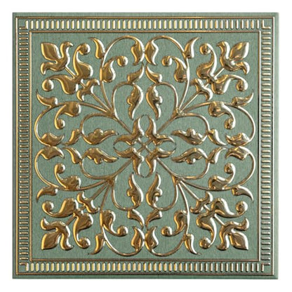 Peel and Stick Metal Backsplash Tiles, Rustic Farmhouse, 10-Pack | 8 x 8 in tile size; Covers up to 4.44 sq ft; Aluminum; Water-resistant surface; For kitchens, ceilings, DIY projects - style: Rustic Farmhouse