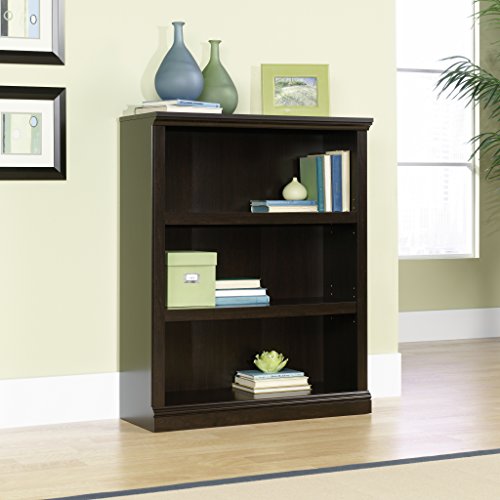 Sauder Miscellaneous Storage 3-Shelf Bookcase/ Book shelf, Jamocha Wood finish - color: Jamocha Wood