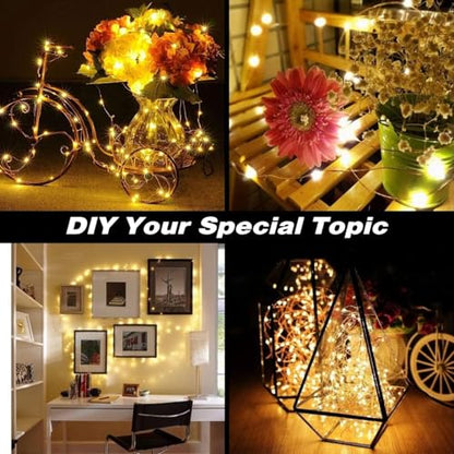 Fairy Lights Plug in,99ft 300 LEDs Christmas Lights Indoor Outdoor Warm White Copper Wire,Long Led Fairy String Lights for Bedroom Party Wedding Patio Yard Christmas Tree Decoration - size: 99FT with Adapter