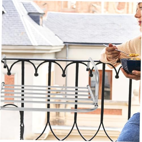 Alipis Foldable Stainless Steel Drying Rack Indoor Clothes Airer for Balcony and Windowsill Retractable Design for Versatile Use and Rustproof