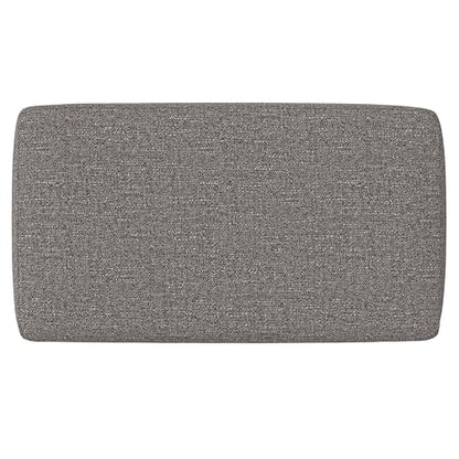 SIMPLIHOME Milltown 27" Wide Tweed Fabric Rectangle Ottoman in Pebble Grey | Contemporary ottoman with a cushioned seat, perfect for bedroom seating; footstool, footrest or pouf. - color: Pebble Grey, style: Small Ottoman Bench