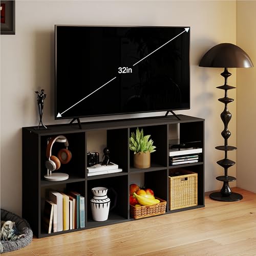 HealSmart 6 Cube Storage Organizer, 3 Tier Stackable Bookshelf, Open Cube Bookshelf with 3 Removable Back Panels, Suitable for Living Room, Bedroom, Home Office, 36" L X 11.6" W X 24" H, Black - color: Black, size: 6 Cube