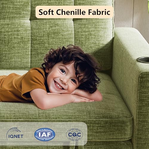 Convertible Sofa Bed, Folding Sofa Bed 2 in1 Pull Out Loveseat Sleeper Sofa, Floor Sofa Bed for Small Spaces Folding Couch Bed with Pillows for Living Room Bedroom - Green - color: Green
