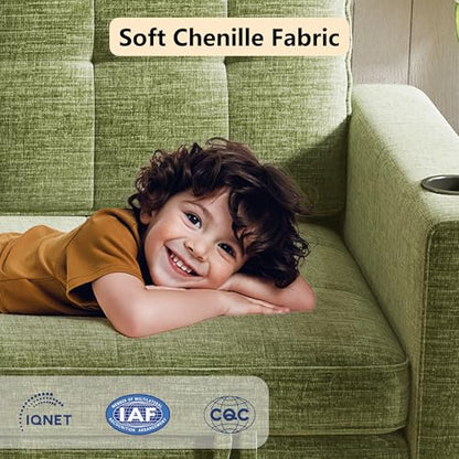 Convertible Sofa Bed, Folding Sofa Bed 2 in1 Pull Out Loveseat Sleeper Sofa, Floor Sofa Bed for Small Spaces Folding Couch Bed with Pillows for Living Room Bedroom - Green - color: Green