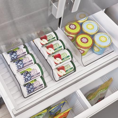 iDesign Water Bottle Organizer and Soda Can Dispenser for Refrigerator or Pantry - Set of 3 - Clear - style: Combo Pack of 3