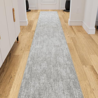 Ottomanson Kitchen Runner Rug 1'10.5" x 6' – Machine Washable Soft Non-Slip Rug, Quick Dry Low Pile Carpet for Kitchen, Bathroom & Entryway, Solid Beige - color: Solid Beige, size: 1'10" x 6' (22" Wide)