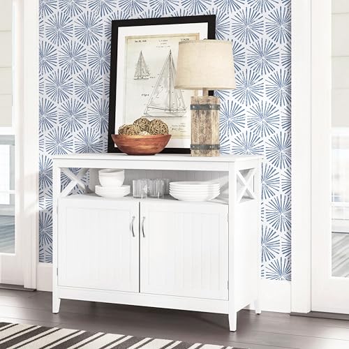 Safiyya Wallpaper Peel and Stick Blue and White Contact Paper 118"x17.3" Modern Boho Geometric Wall Paper Waterproof Self Adhesive Removable Vinyl Wallpaper for Bathroom Bedroom - color: Blue, size: 17.3" x 118"