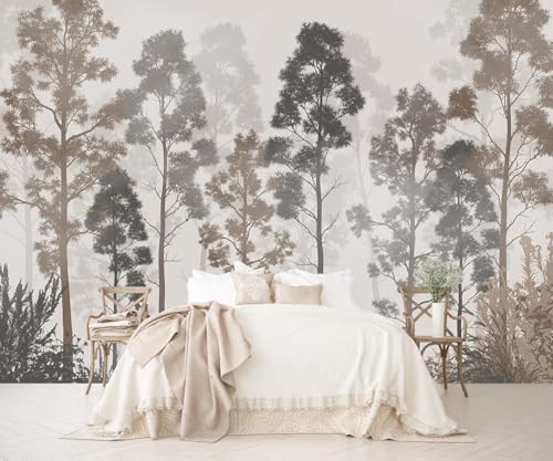 AFZEVEB-Tropical Jungle Peel and Stick Wallpaper Trees Walls Mural - color: X807, size: 157" x 108"