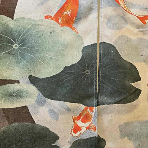 Ofat Home Cat and Fish Japanese Noren Doorway Curtain,Closet Curtain, Custom Panel Curtain Wall Tapestry Hanging Window Noren, 85x150cm - color: Cat and Fish