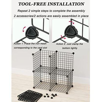 Hat Display Stand,Motorcycle Helmet Rack Stand - Floor-Standing Metal Bike Helmet Holder with Shoe Bag Shelf - Grids Storage Bins for Closet Cabinet - Modular Bookshelf & H,5 Cubes - size: 5 Cubes