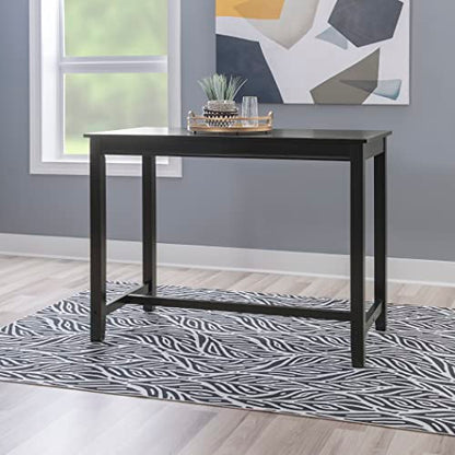 Linon Claridge Black 36 inch Height Bar Table - color: Black, size: Counter Height