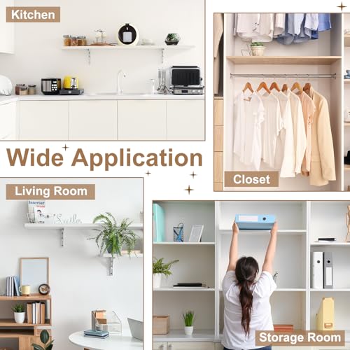uxcell Mug Holder Under Cabinet, 10.6 Inch Hanging Hooks Mug Cup Holder Storage Organizer Rack with 12 Hooks for Coffee Bar Kitchen Utensil, White - color: White