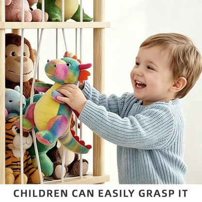 Stuffed Animal Storage,54 Inch Toy Organizer,Anti-Tip Design,Easy Assembly - size: 53.9*15.7*15.7 IN