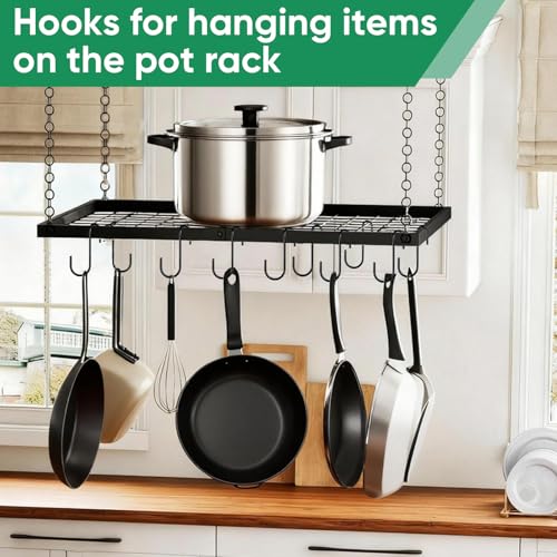 ESFUN 30 Pack 3 inch Heavy Duty S Hooks Black Pan Pot Holder Rack Hooks S Shaped Hanging Hooks Hangers for Kitchenware Spoons Pans Pots Utensils Clothes Bags Towels Plants - size: 3.0 inch