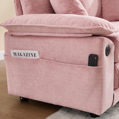 Convertible Sofa Bed, Foldable Space Saving Loveseat Floor Lounge Couch | 3-in-1 Convertible Velvet Sofa Bed, Foldable Loveseat Couch, Space Saving Floor Sleeper Lounge Mattress for Small Apartment - color: Pink