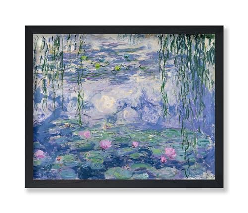 Poster Master Vintage Claude Monet Poster - Retro Water Lilies Painting Print - Impressionism Art - Gift for Men, Women - Floral Wall Decor for Bedroom, Living Room, Office - 11x14 UNFRAMED Wall Art - color: Style-01, size: 11"L x 14"W