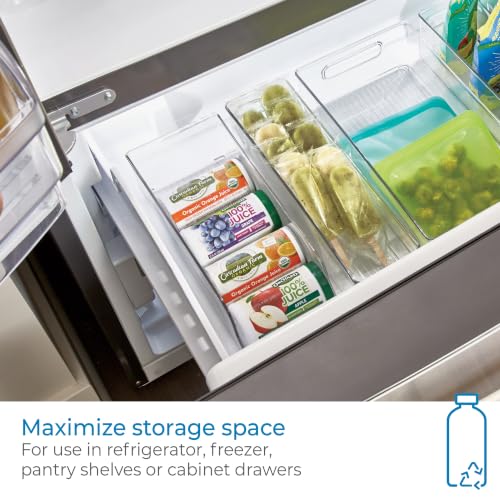 iDesign Water Bottle Organizer and Soda Can Dispenser for Refrigerator or Pantry - Set of 3 - Clear - style: Combo Pack of 3