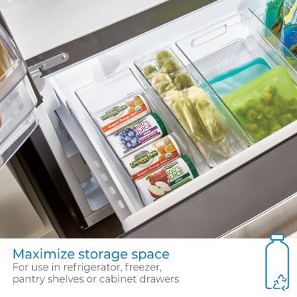 iDesign Water Bottle Organizer and Soda Can Dispenser for Refrigerator or Pantry - Set of 3 - Clear - style: Combo Pack of 3