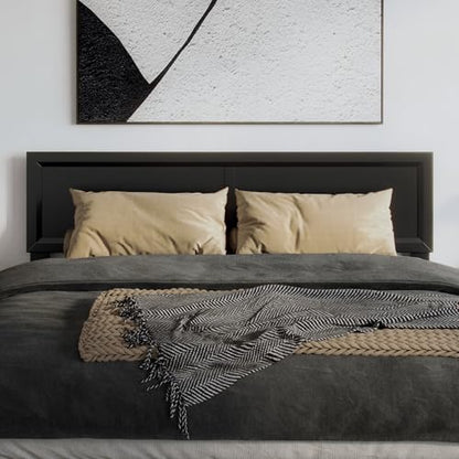 AFI, Sophia Adjustable Modern Queen Wood Headboard, Black - color: Black, size: Queen (U.S. Standard)