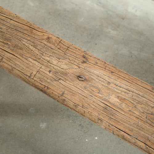 Approx. 3-3.5ft. Long Vintage Noodle Bench Weathered Natural (Size & Finish Vary) - size: 19.6H x 50W x 5.5L