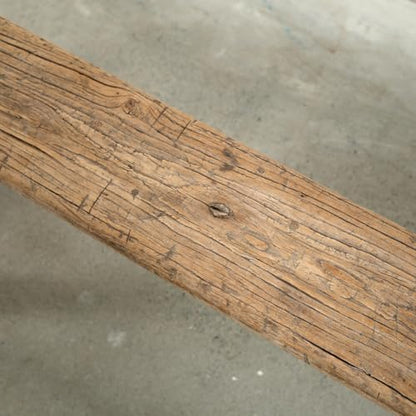 Approx. 3-3.5ft. Long Vintage Noodle Bench Weathered Natural (Size & Finish Vary) - size: 19.6H x 50W x 5.5L