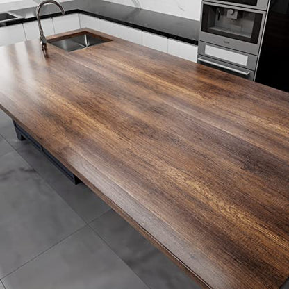 35"x120" Wood Contact Paper Peel and Stick Butcher Block Countertop Contact Paper Waterproof Wood Grain Contact Paper Wood Peel & Stick Wallpaper Removable Wood Countertop Vinyl Wrap - size: 35" x 120"