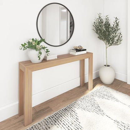Plank+Beam Modern Console Table, 56 Inch, Blonde | Non-Toxic Finishes, Versatile Design, Modern Design, Easy Assembly, Modern Style, Quick Setup, Solid Wood - color: Blonde, size: 56 Inch