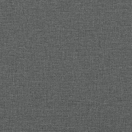 Modern 3-Seater Dark Grey Couch Sofa for Living Room, 78 in Linen-Like Polyester Upholstery, Matte Metal Frame Comfy Loveseat for Small Spaces, Apartment, Office - size: 30.3 x 78 x 31.5 in (W x L x H)