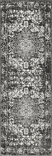 Rugs.com - Arlington Rug – 6 Ft Runner Dark Gray Coastal Runner Rug – Ideal for Hallways, Kitchens, and Entryways - color: Dark Gray, size: 2' x 6' (Runner)