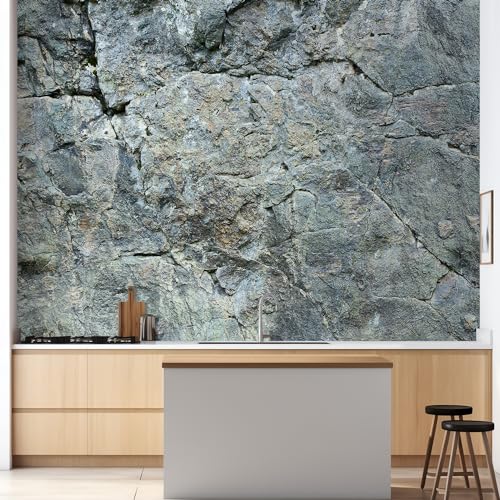 wall26 Wall Sticker/Wall Mural Sand Square Rock Background, Not Peel and Stick, Non-Woven Wallpaper Decorative for Bedroom, Living Room, Office - 48x72 inches - color: Rock-1097-m09, size: 48"x72" Premium Non-woven