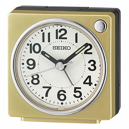 SEIKO Fuji Dark Bedroom Alarm Clock, Gold - color: Gold