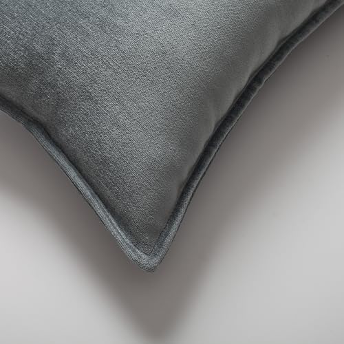Woven Jacquard Throw Pillow Cover, Pack of 1 Textured Decorative Cushion Covers for Sofas, Couches, Bed, Home Décor, Fade Resistant Pillow for Sofa & Couch, Eliza, Blue, 20x20 Inch - color: Blue, size: 20" x 20" (Pack of 1)
