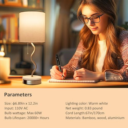 Marble Base Table Lamp - Modern Bedside Lamp with USB Port & Pull Chain, Lamp for Bedroom, Living Room, or Office - Elegant Marble and Metal Design - color: Silver+Marble