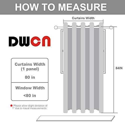 DWCN Blackout Curtain Panel for Bedroom - Thermal Insulated Energy Saving Grommet Blackout Drapery for Patio Door, Room Divider Long Curtain, Sage, W80 by L84, 1 PC - color: Sage, size: 80"W x 84"L (Pack of 1)